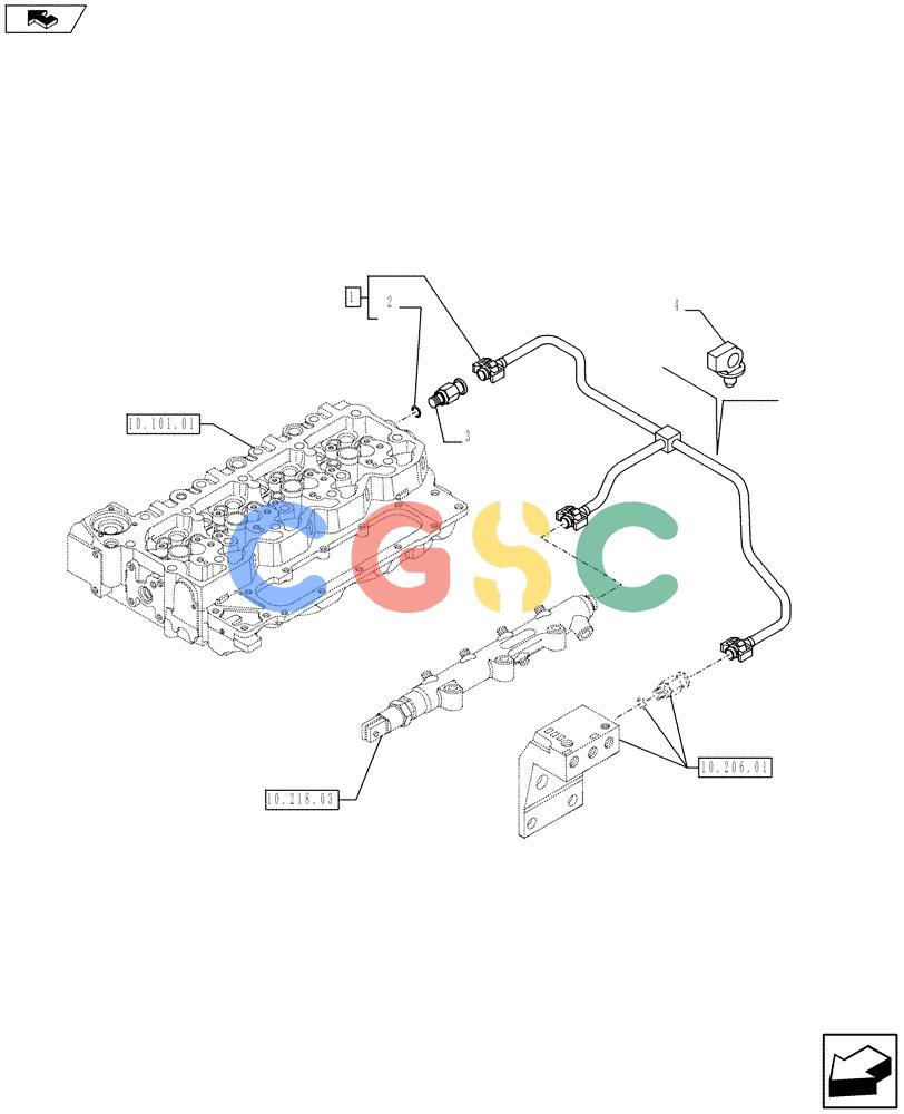 神钢零件查询(F4HFE413J A003) - ENGINE 5801404986 - 84371228 (1/10-) (10.218.05) - INJECTION EQUIPMENT - PIPING (2855335) Kobelco