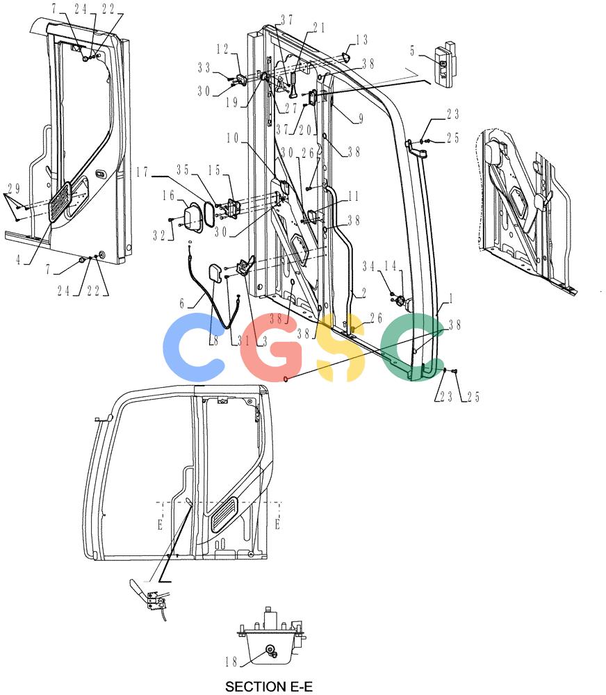 神钢零件查询(SK170 ACERA M-9) - CRAWLER EXCAVATOR - TIER 3 NON-REGULATED (1/12-12/13) (90.150.AB[02]) - CAB Kobelco