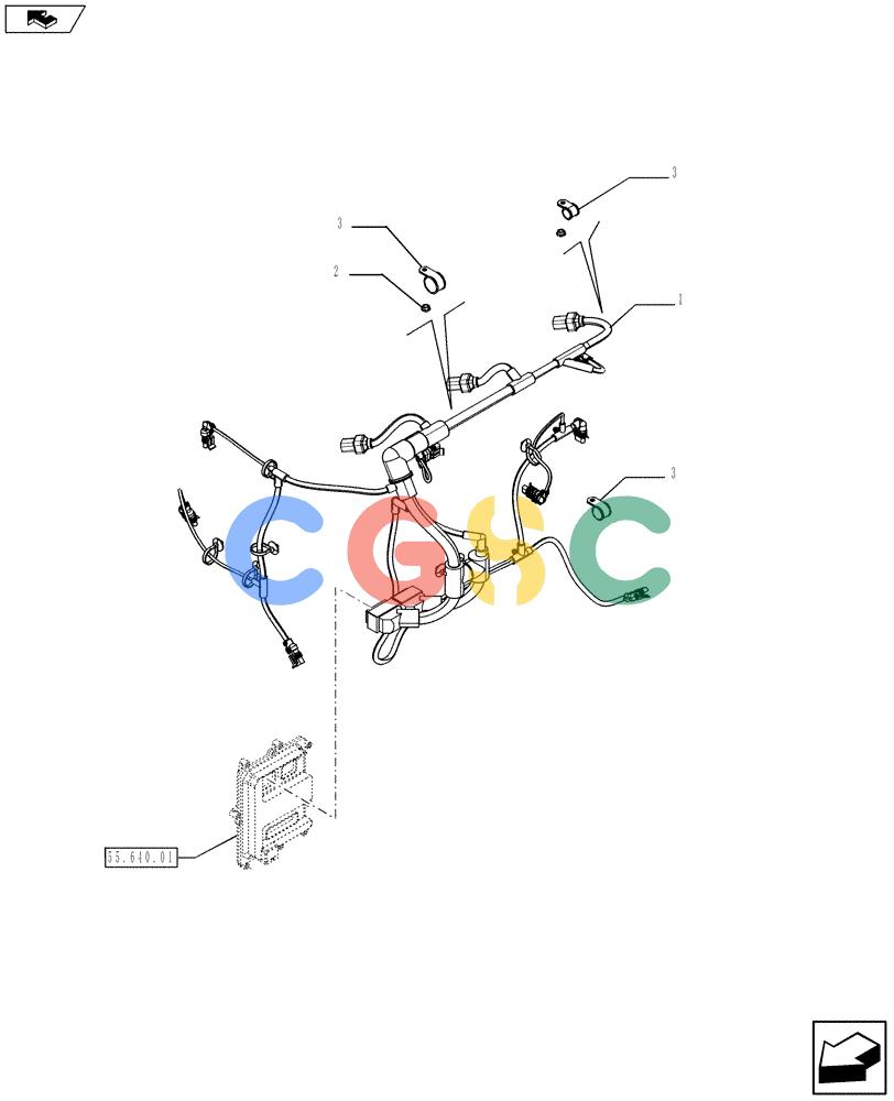 神钢零件查询(F4HFE413J A003) - ENGINE 5801404986 - 84371228 (1/10-) (55.100.05) - MOTOR ELECTRIC INSTALLATION (2855885) Kobelco