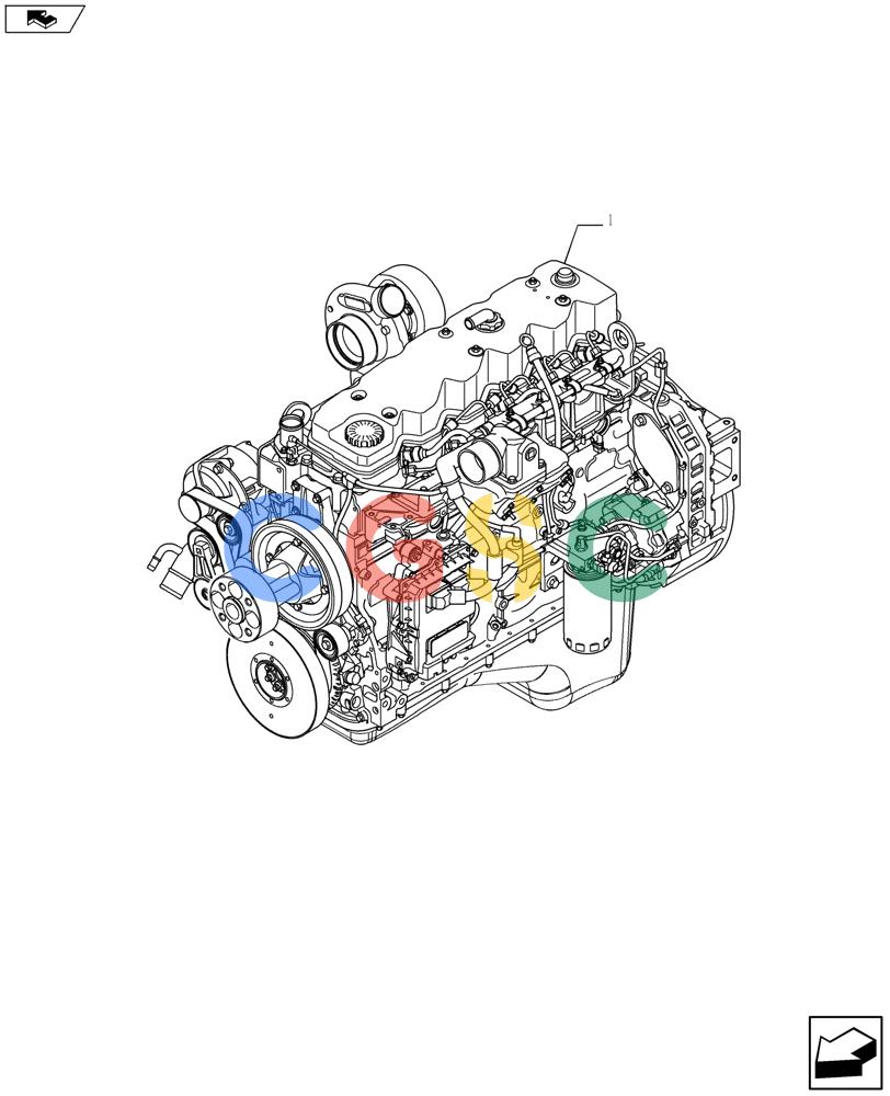 神钢零件查询(F4HFE613S A002) - ENGINE 504375985 - YN02P00080P1 (9/10-) (10.001.01) - ENGINE ASSY (YN02P00080P1) Kobelco