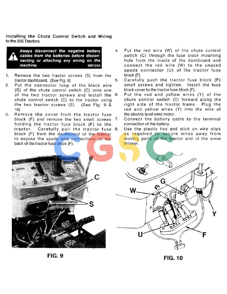 凯斯零件查询(56FTS) - CASE SNOW THROWER (1/86-12/92) (13) - PREPARATION OF THE TRACTOR Case Agriculture