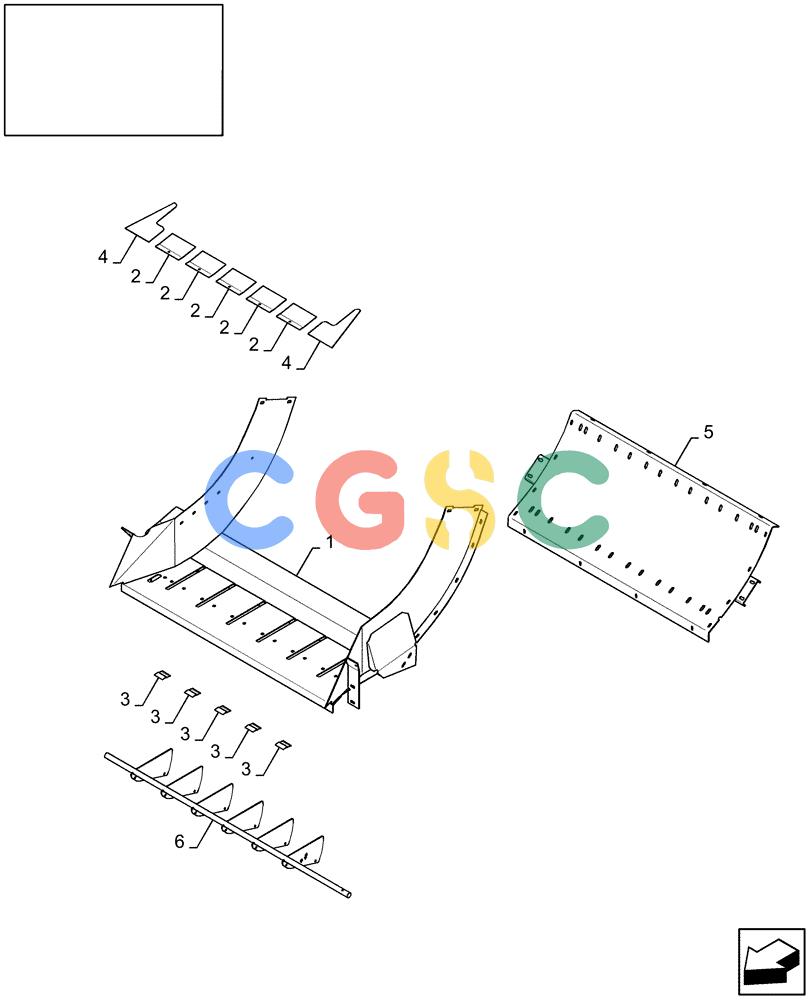 凯斯零件查询(LB433R) - BIG RECTANGULAR BALER 'ROTOR CUTTER' (9/08-12/12) (18.84318339[01]) - SERVICE KIT : ROTOR CUTTER FLOOR KIT Case Agriculture
