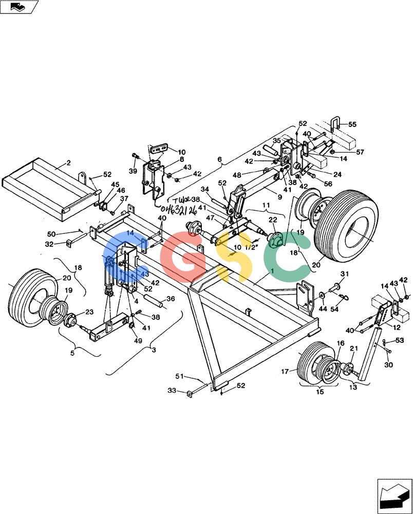 凯斯零件查询(4100 II) - DMI APPLICATOR - 1990 (1/90-12/95) (39.102.01) - WING ASSEMBLY Case Agriculture