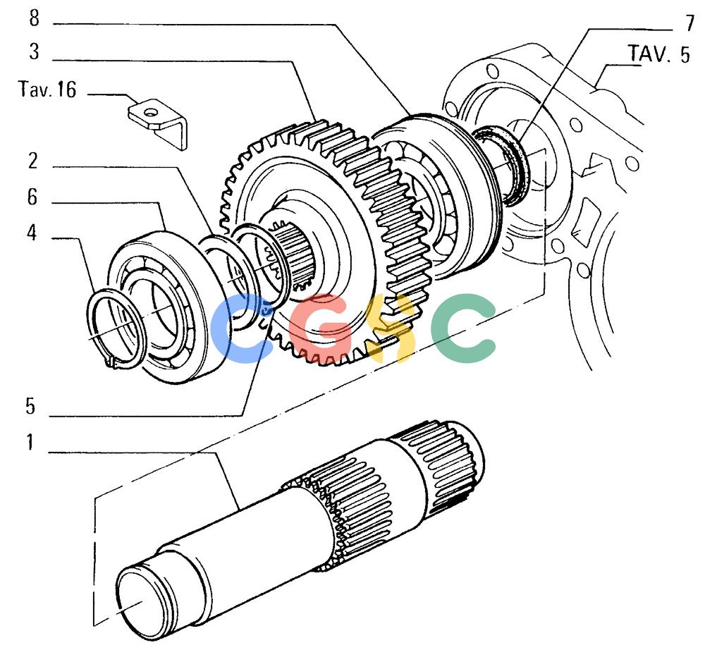 纽荷兰零件查询(FD14E) - CRAWLER DOZER (1.2110[035]) - TRANSMISSION-COMPONENTS New Holland Constructuion