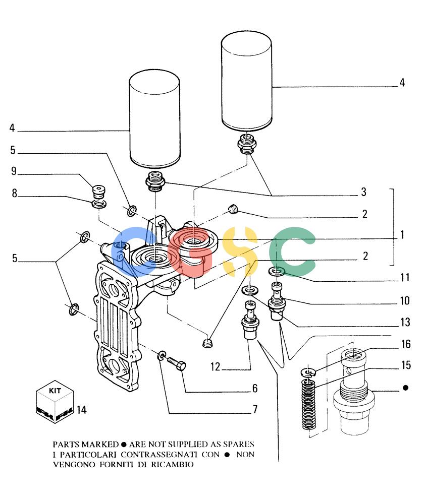 纽荷兰零件查询(FD255) - CRAWLER DOZER (N.A. VERSION) (7/95-) (0.302[01]) - OIL FILTERS - ENGINE New Holland Constructuion