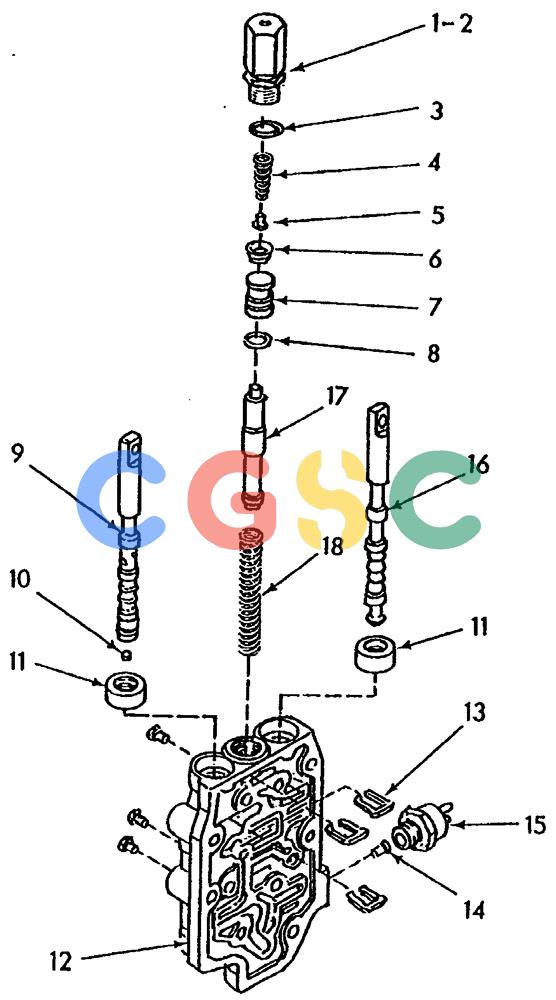 纽荷兰零件查询(65B) - MOTORGRADERS (B2.33[001]) - TRANSMISSION DECLUTCH VALVE New Holland Constructuion