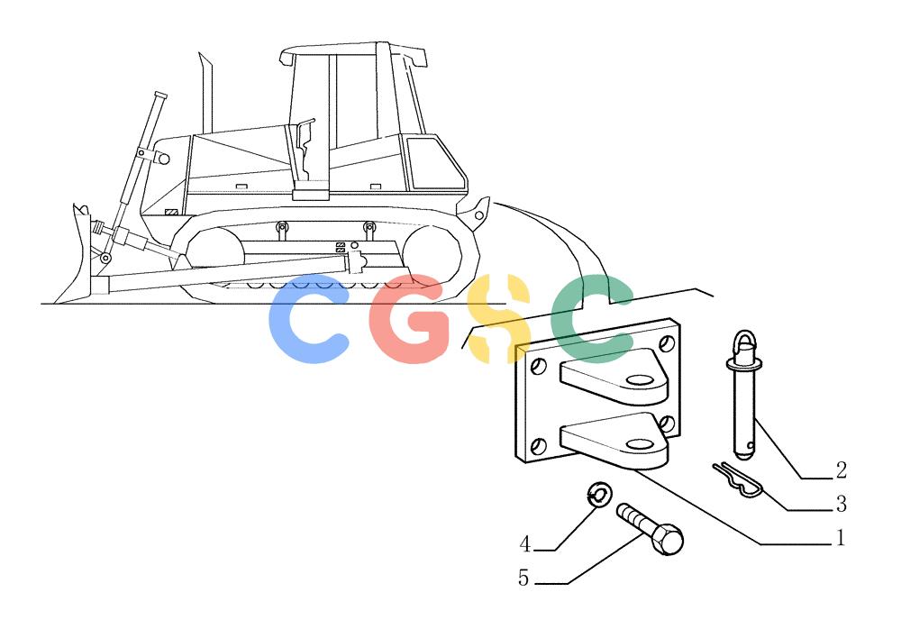 纽荷兰零件查询(DC180.B) - CRAWLER DOZER TIER 2 (3/03-) (9.560[01]) - TOW HOOK - REAR - OPTIONAL CODE 784114051 New Holland Constructuion