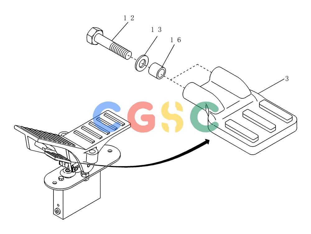 纽荷兰零件查询(EC215) - CRAWLER EXCAVATOR (11/99-) (23.291[001]) - TREADLE VALVE MOUNTING PARTS (S/N 721501-UP) New Holland Constructuion