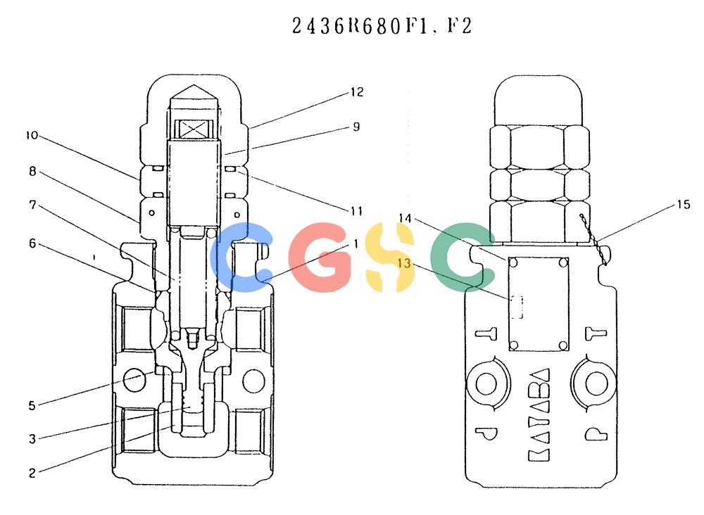 神钢零件查询(K903) - MARK II EXCAVATOR BTW LE6601 - LE7871 (1/88-12/03) (11-014) - VALVE ASSY, RELIEF Kobelco