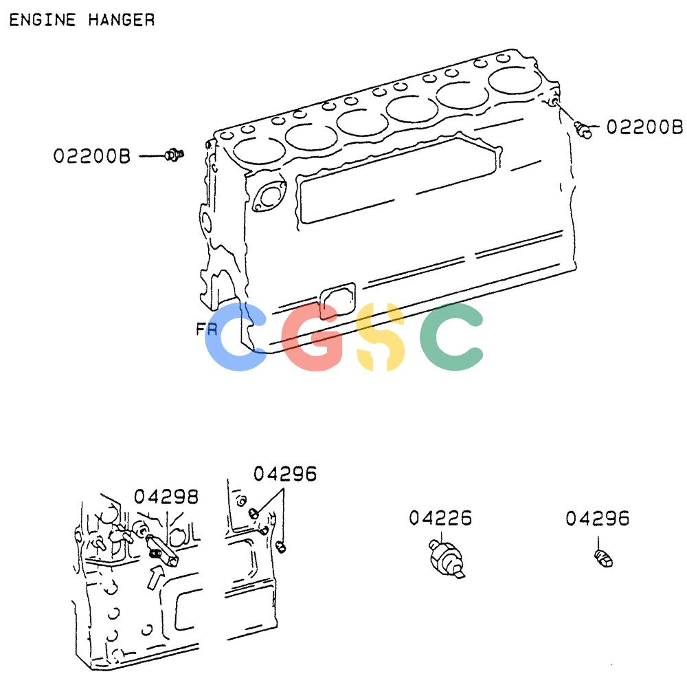 神钢零件查询(6D22-TC) - MITSUBISHI DIESL ENGINE - SK EXCAVATORS (1/06-12/06) (01-015[02]) - ATTACHING PARTS Kobelco