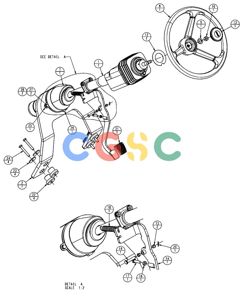 凯斯零件查询(FLX3510) - FLOATER (8/04-8/06) (01-011[01]) - STEERING CONTROL Case Agriculture