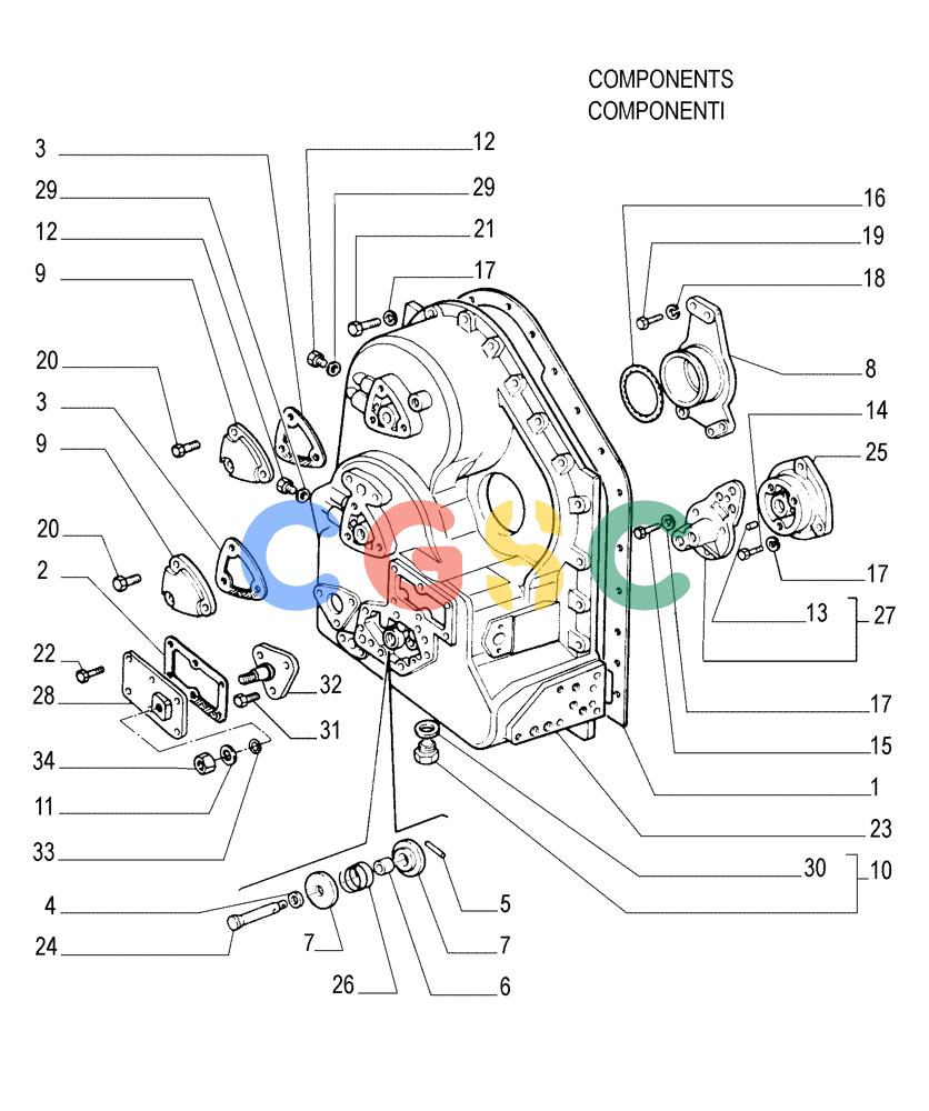纽荷兰零件查询(FL145) - CRAWLER LOADER (N.A. VERSION) (11/98-) (1.211[03]) - TRANSMISSION - CASE New Holland Constructuion