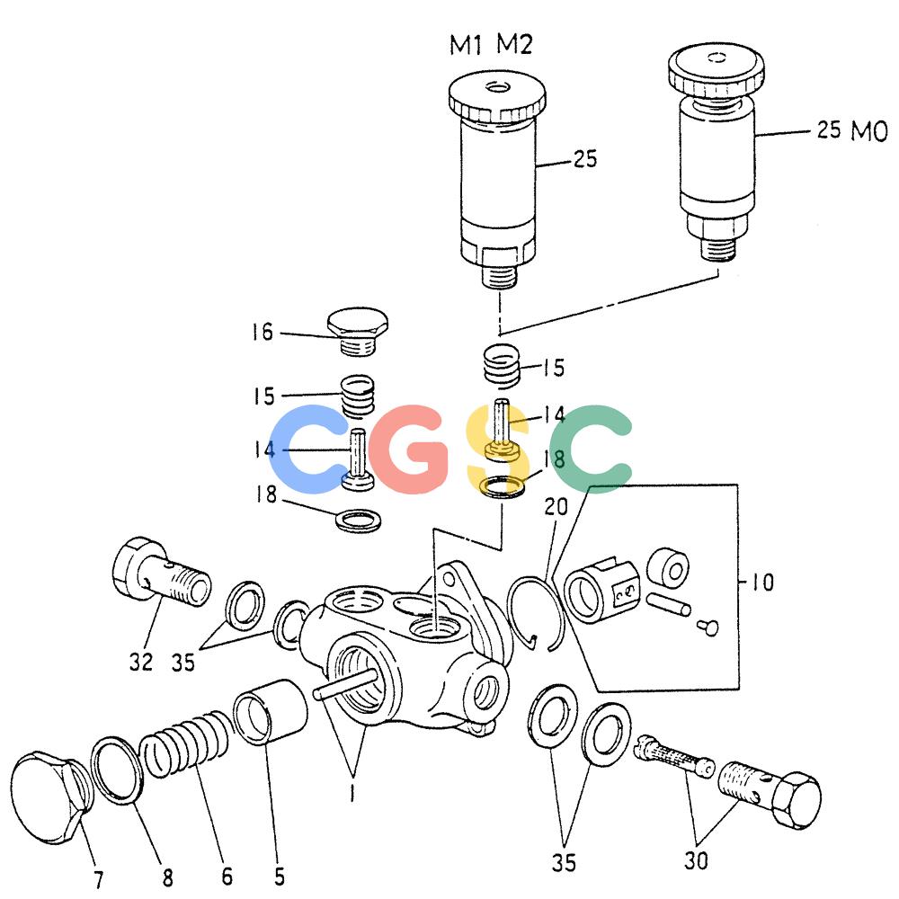 神钢零件查询(6D15) - MITSUBISHI DIESEL ENGINES - K907D & K907LC EXCAVATORS (1/86-12/06) (03-009) - FUEL FEED PUMP (INNER PARTS) Kobelco