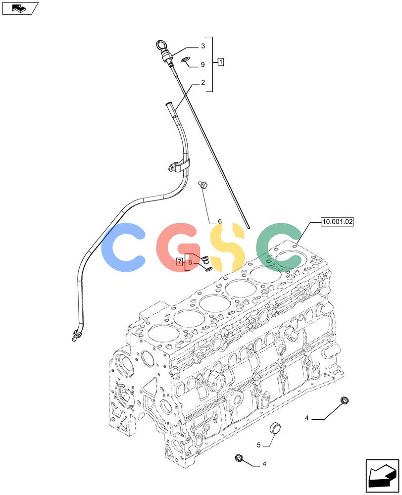 神钢零件查询(F4HFE613T A004) - ENGINE 504384900 - 84232924 (3/11-) (10.304.01) - ENGINE OIL DIPSTICK (2855441 - 2855432) Kobelco