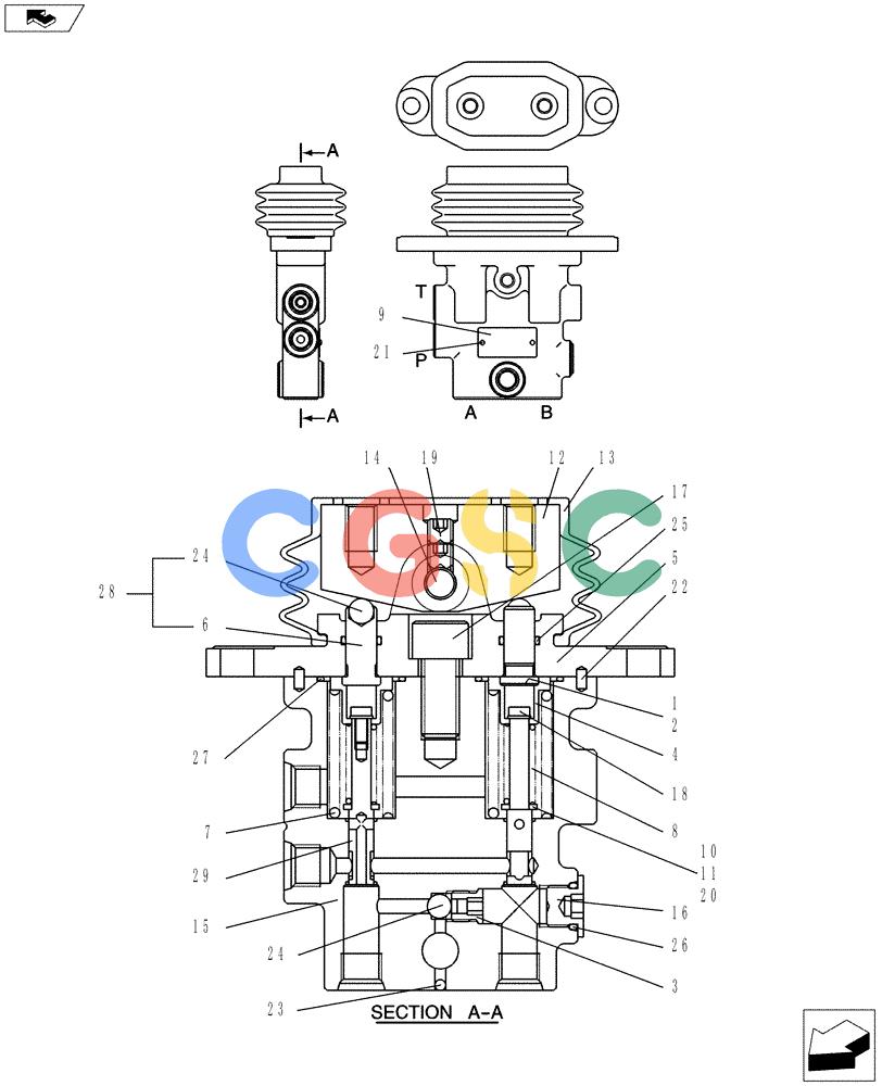 纽荷兰零件查询(E80BMSR) - COMPACT CRAWLER EXCAVATOR ASN LF06-04501 (NBTA18037) (01-040[02]) - CONTROL LINES, REMOTE New Holland Constructuion