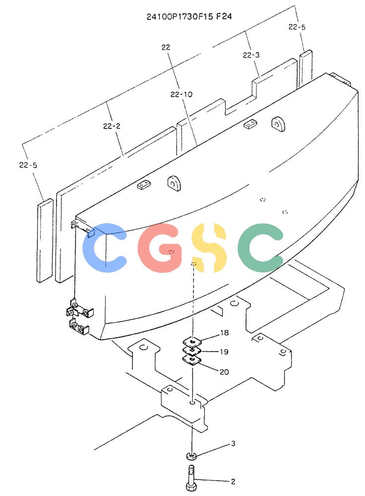 神钢零件查询(K907LC) - MARK II EXCAVATOR BTW YQU0001 - YQU0400 (1/87-12/03) (01-002[01]) - COUNTER-WEIGHT ASSY Kobelco