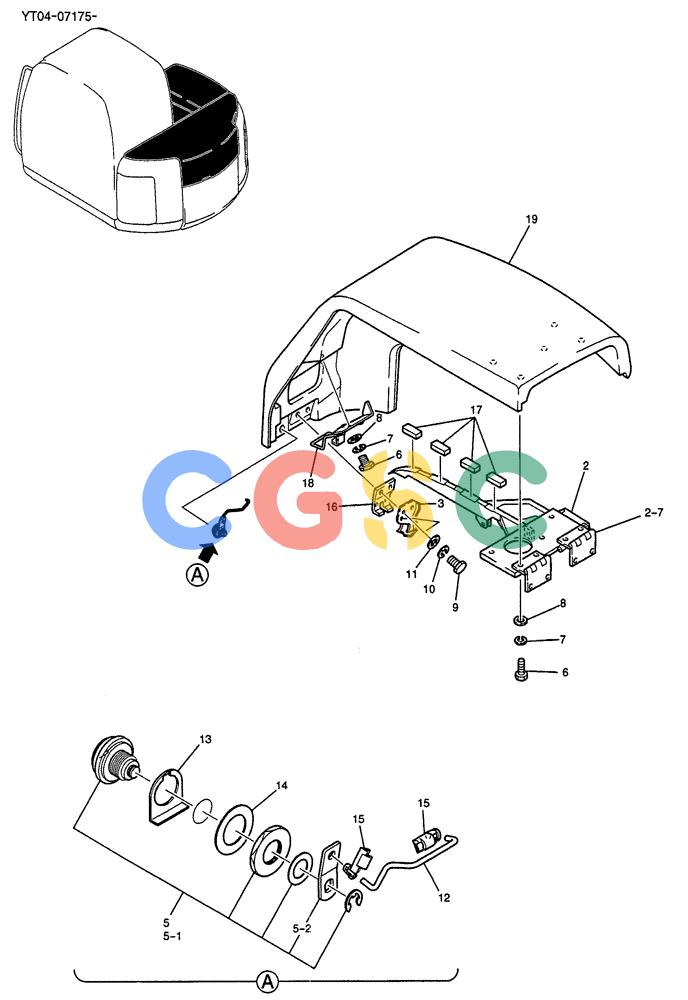 纽荷兰零件查询(E70SR) - MIDI CRAWLER EXCAVATOR ASN YT04-07175 (01-043) - COVER ASSY New Holland Constructuion