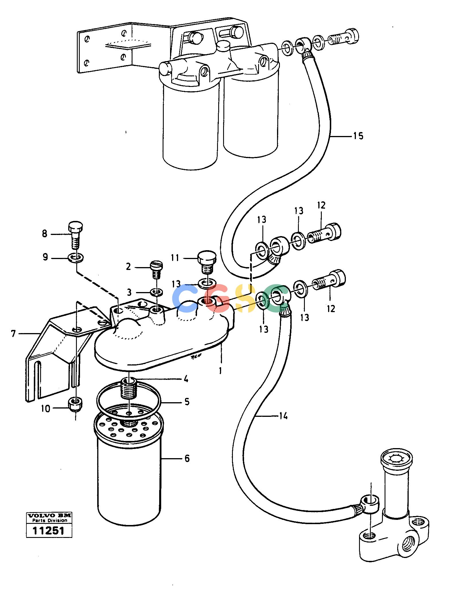沃尔沃零件查询861 Extra fuel filter 98980 (6355) Earlier Model861 NoneNoneNoneAutodata Volvo online