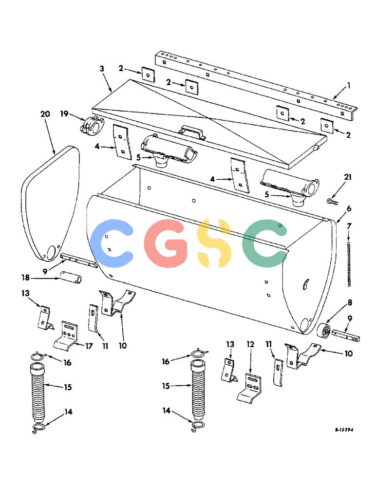 凯斯零件查询(DRY) - FERTILIZER UNITS (4-ROW & 6-ROW SLOW-FEED & FAST-FEED) (1/63-12/66) (A-134) - DRY FERTILIZERS, DRY FERTILIZER HOPPER AND SUPPORTS, FOR FOUR-ROW PLANTERS Case Agriculture