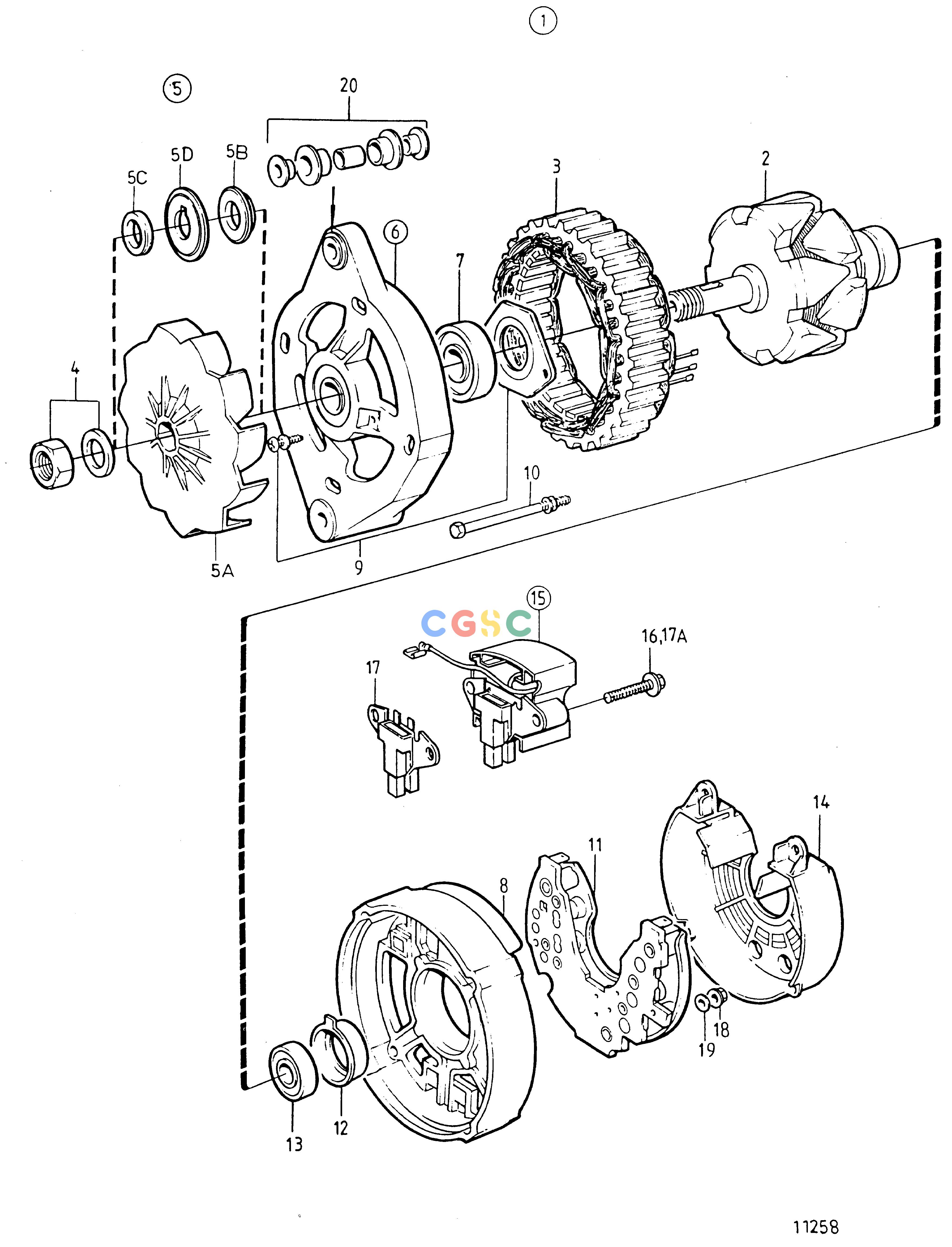 沃尔沃零件查询TAMD71B; TAMD73P-A; TAMD73WJ-AElectrical SystemAlternator 14V 50A, ComponentsEPC Volvo Penta Parts catalog