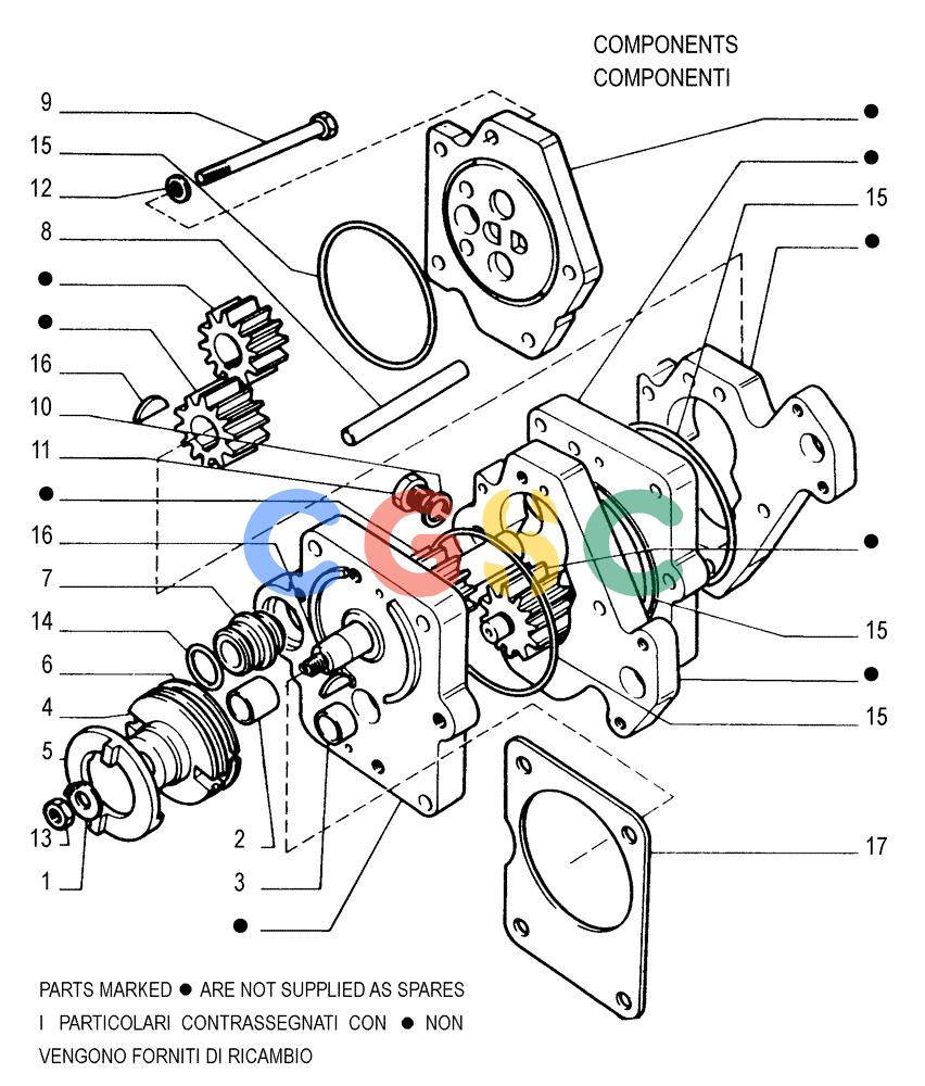 纽荷兰零件查询(FD175) - CRAWLER DOZER (N.A. VERSION)(S/N 061640 & AFTER) (1/93-) (1.200[09]) - TRANSMISSION-CONVERTER PUMP New Holland Constructuion