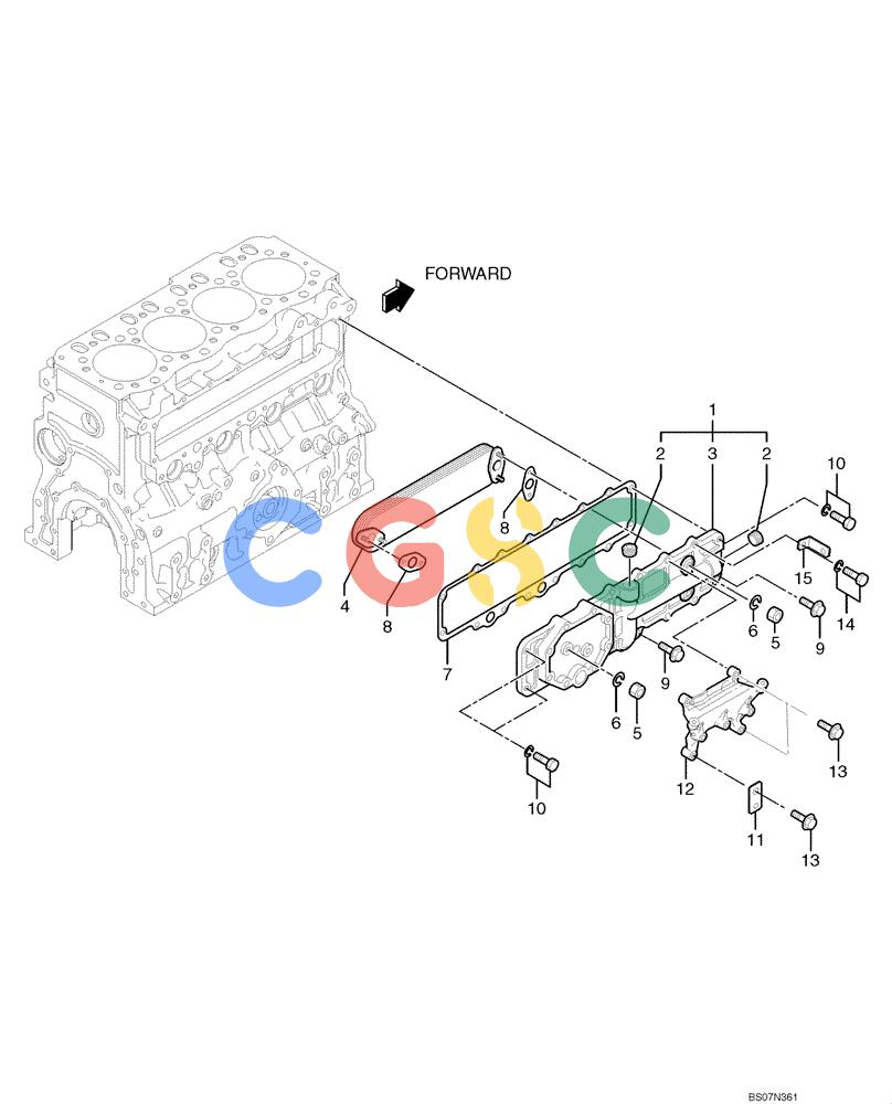 神钢零件查询(ED150) - BLADE RUNNER ACERA SR EXCAVATOR DOZER (TIER 3 ) ASN YL06-01201 (5/08-12/12) (09-21[00]) - OIL COOLER Kobelco