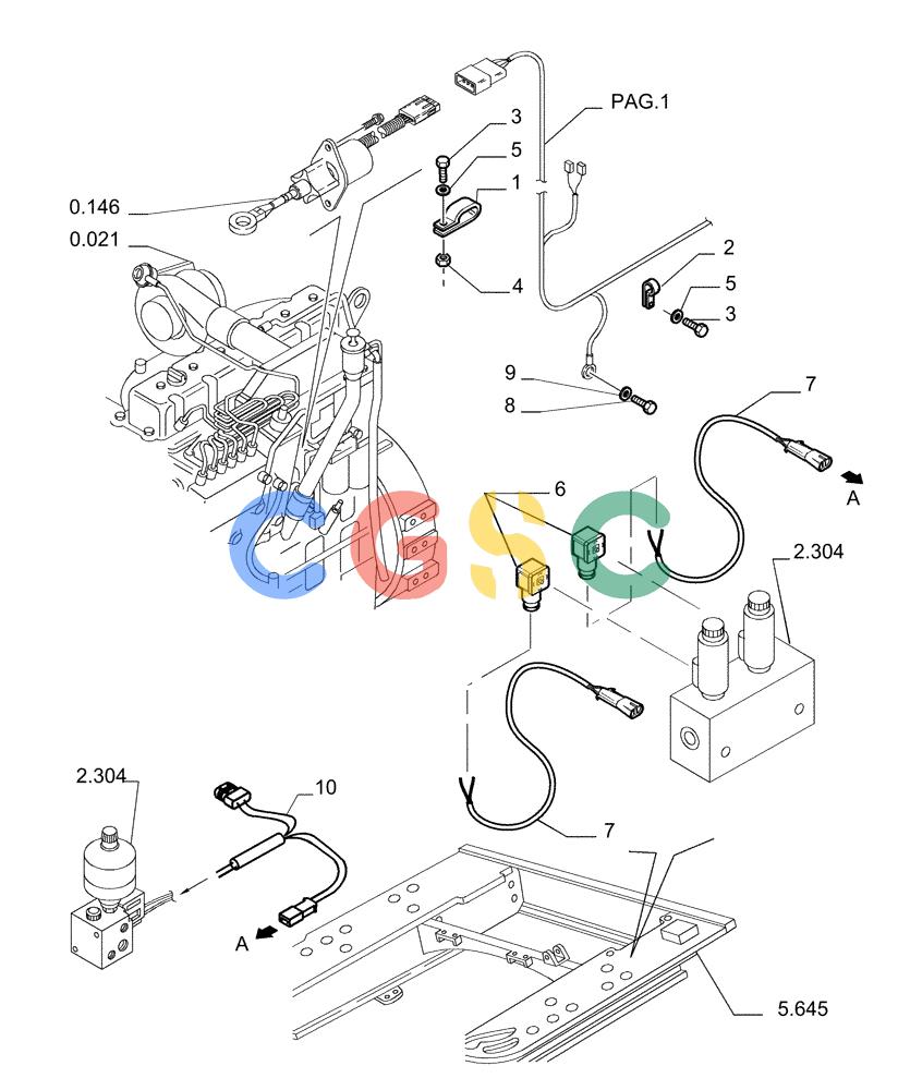 纽荷兰零件查询(DC150PS) - CRAWLER DOZER (6.711[04]) - ELECTRICAL SYSTEM - ELECTRIC WIRING New Holland Constructuion