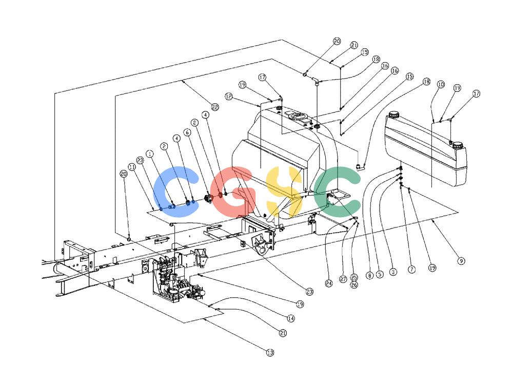 凯斯零件查询(438) - FLEX-AIR APPLICATOR - 1999 (2/99-3/03) (18-019) - TANK HOSE GROUP, FLEX AIR Case Agriculture