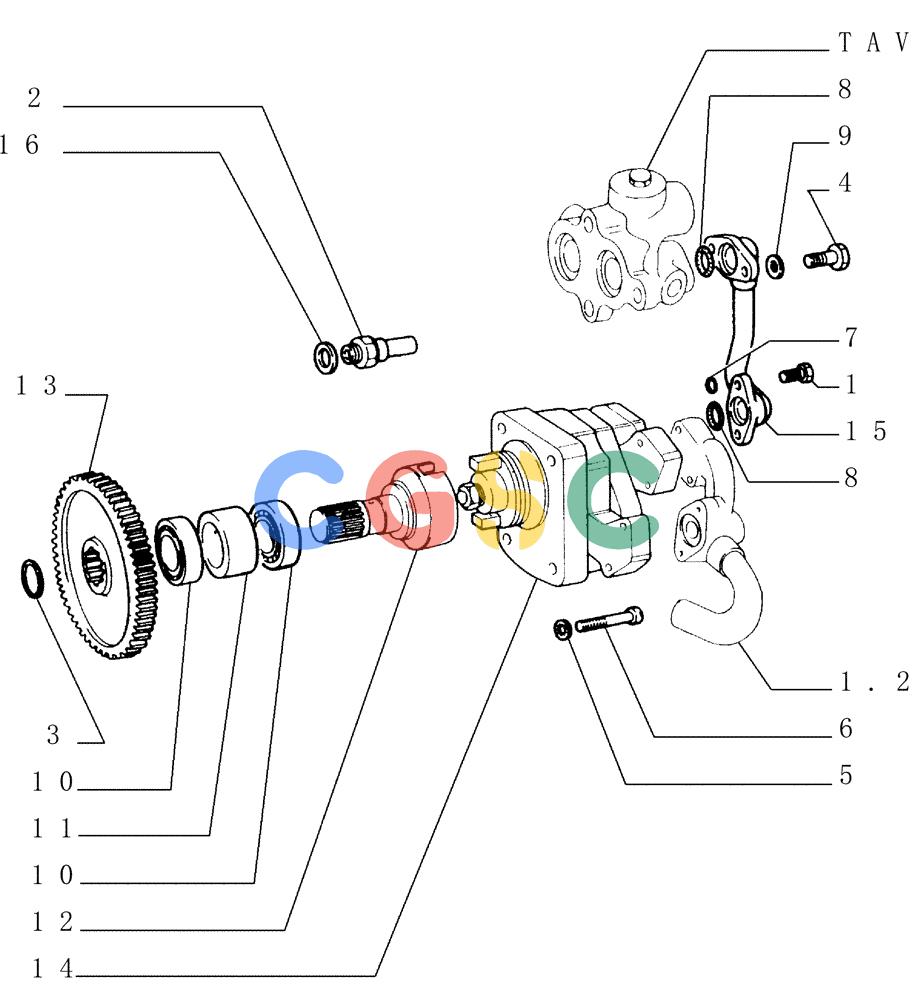 纽荷兰零件查询(FD145) - CRAWLER DOZER (N.A. VERSION) (10/98-) (1.200[04]) - UNIT TORQUE CONVERTER New Holland Constructuion