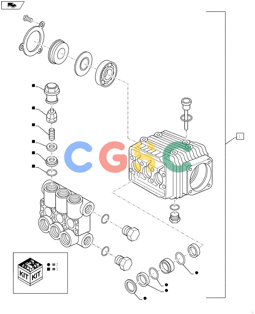 凯斯零件查询(810) - FLEX-AIR APPLICATOR - 2012 (2/12-) (78.120.03.AG) - PRESSURE WASHER WATER PUMP Case Agriculture