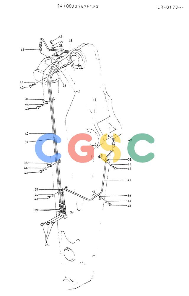 神钢零件查询(K914) - EXCAVATOR ASN LR-0143 (1/79-12/03) (08-005[02]) - ARM ASSY 2.7M P/N 24100J3767F1, F2 Kobelco