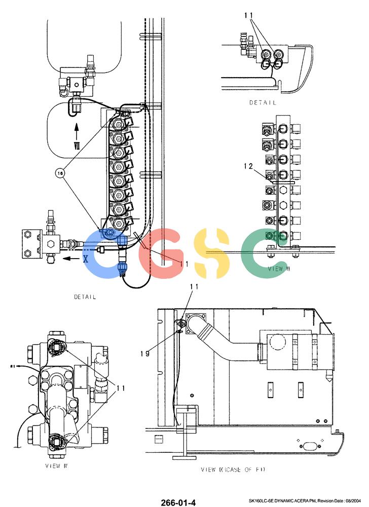 神钢零件查询(SK160LC-6E) - DYNAMIC ACERA EXCAVATOR 08/2004 ASN YM03U0523 (8/04-12/07) (01-065[04]) - HARNESS ASSY, UPPER FRAME (STD) Kobelco