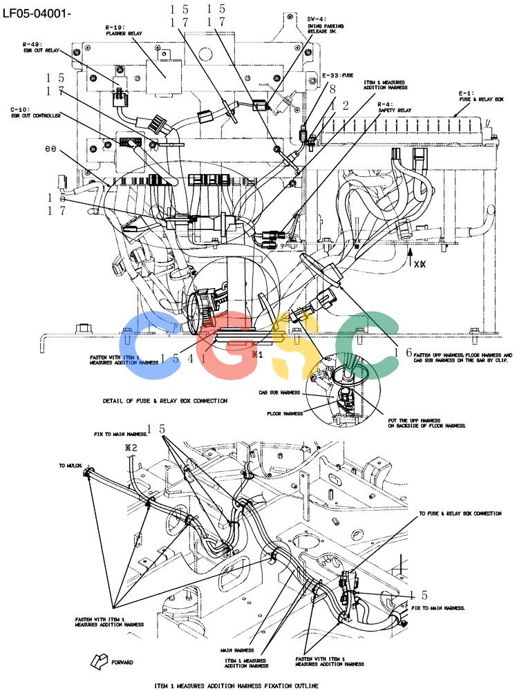 纽荷兰零件查询(E80BMSR) - CRAWLER EXCAVATOR ASN LF05-04001 - (N8TA18060) (310-01[11]) - HARNESS ASSY, UPP New Holland Constructuion