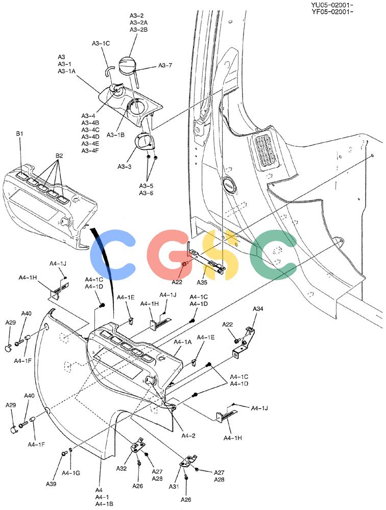 纽荷兰零件查询(E235BSRNLC) - CRAWLER EXCAVATOR ASN YU05-02001 (01-057[02]) - PANEL ASSY, INSTRUMENT New Holland Constructuion