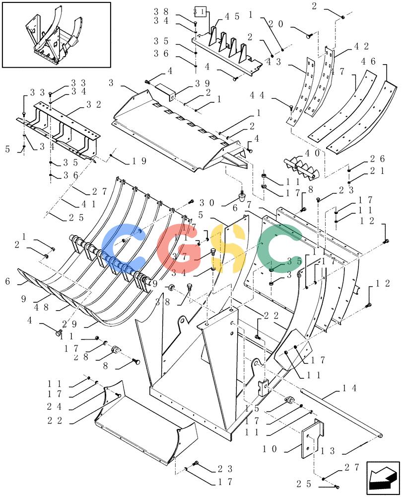凯斯零件查询(LBX431S) - BIG RECTANGULAR BALER (6/01-12/03) (13.20[01]) - FEED CHAMBER Case Agriculture