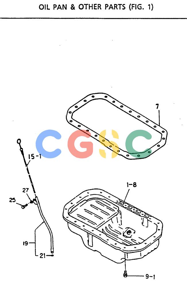 神钢零件查询(MD140C) - EXCAVATOR BTW YPU0301 - YPU0500 (1/80-12/06) (17-005) - OIL PAN & OTHER PARTS (FIG. 1) Kobelco