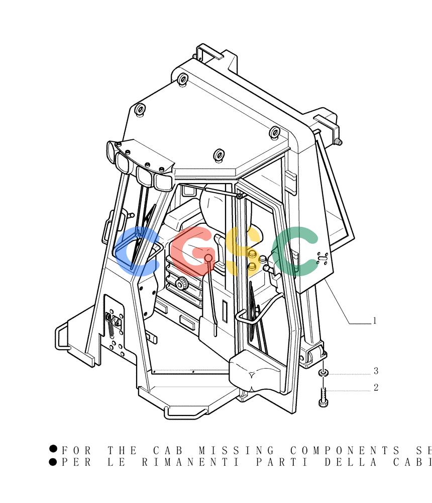 纽荷兰零件查询(DC180LT) - CRAWLER DOZER (5/00-) (5.652[01]) - ROPS CAB - VERSION (01) New Holland Constructuion