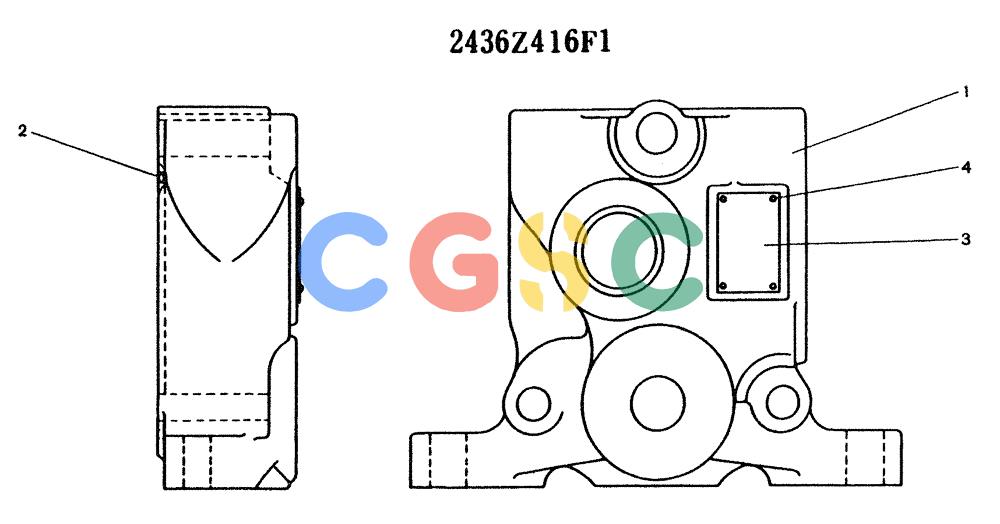 神钢零件查询(K904) - MARK II EXCAVATOR ASN YW1119 (1/88-12/03) (11-042) - SECTION ASSY, INLET Kobelco