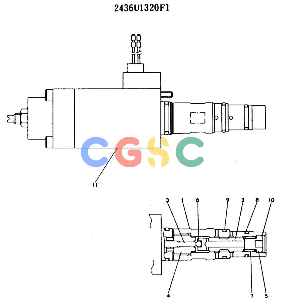 神钢零件查询(MD140BLC) - EXCAVATOR BTW YPU0001 - YPU0300 (1/80-12/06) (11-017) - VALVE ASSY, SOLENOID Kobelco