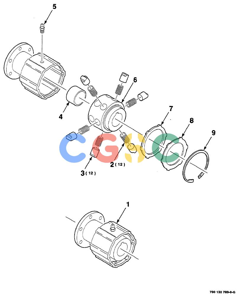 凯斯零件查询(RS561A) - CASE IH ROUND BALER (1/99-12/00) (2-014) - RATCHET CLUTCH ASSEMBLY, 700132789 COMPLETE Case Agriculture