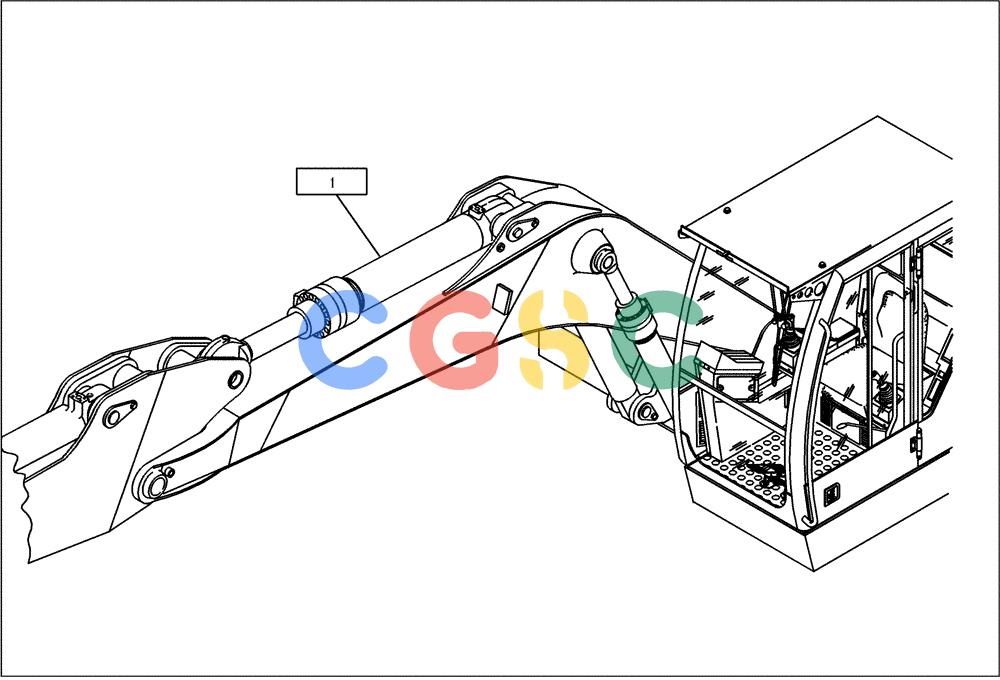纽荷兰零件查询(EC160) - CRAWLER EXCAVATOR (4/99-) (24.030[002]) - STICK CYLINDER INSTALL.MATERIAL (S/N 716112-UP) New Holland Constructuion