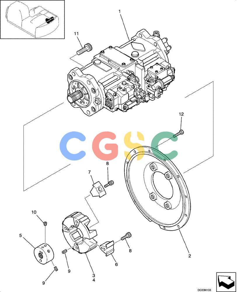 纽荷兰零件查询(EH215) - CRAWLER EXCAVATOR (9/03-) (06 -01[00]) - POWER TAKE OFF ASSY New Holland Constructuion