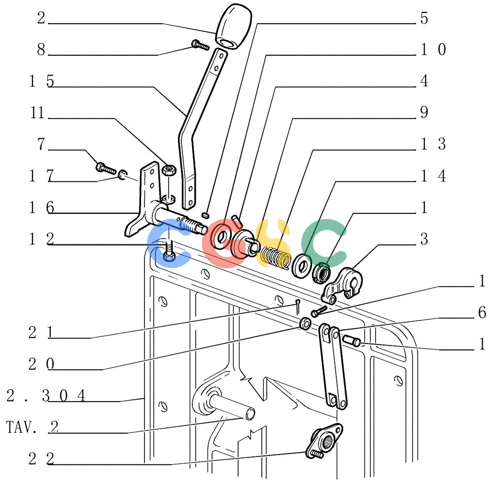 纽荷兰零件查询(FD145) - CRAWLER DOZER (N.A. VERSION) (10/98-) (0.524[01]) - THROTTLE CONTROL New Holland Constructuion