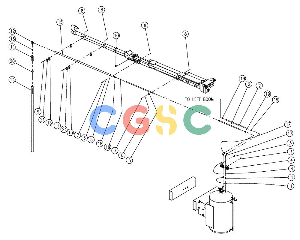 凯斯零件查询(438) - FLEX-AIR APPLICATOR - 2003 (3/03-10/03) (10-003) - FOAM TUBE GROUP, FLEX-AIR®, 70’ Case Agriculture