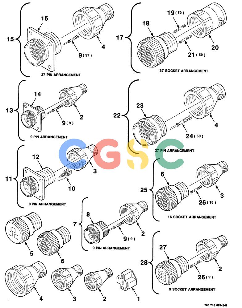 凯斯零件查询(RS561A) - CASE IH ROUND BALER (1/99-12/00) (4-024) - ELECTRICAL HARNESS SERVICE PARTS, CONTINUED Case Agriculture
