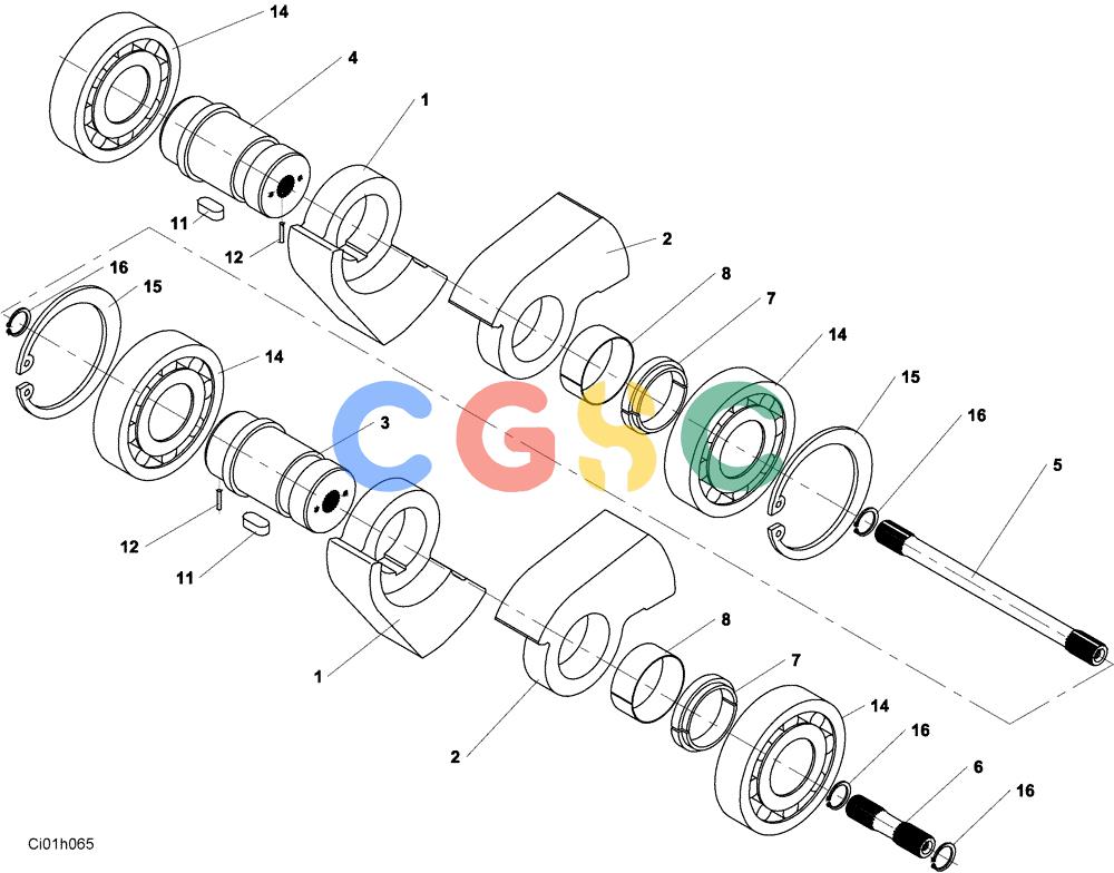 纽荷兰零件查询(CV2500) - VIBRATORY ROLLER (12-012-00[01]) - VIBRATORY - DRUM New Holland Constructuion