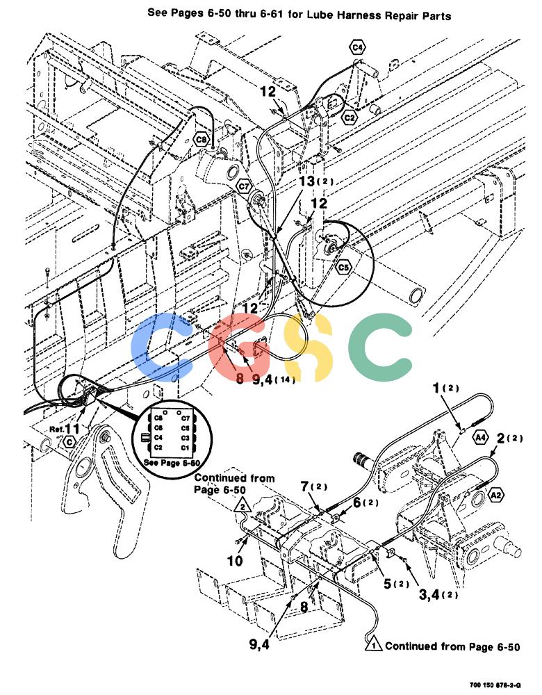 凯斯零件查询(8575) - CASE IH MID-SIZE RECTANGULAR BALER (NORTH AMERICA) (1/95-12/00) (06-052) - AUTO LUBE ASSEMBLY - CONTINUED Case Agriculture