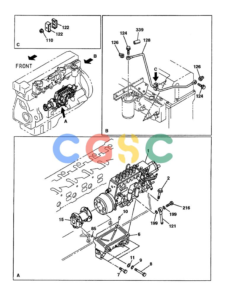 纽荷兰零件查询(E805) - CRAWLER EXCAVATOR (1/05-) (03-017-00[01]) - FUEL INJECTION PUMP - FUEL SYSTEM New Holland Constructuion