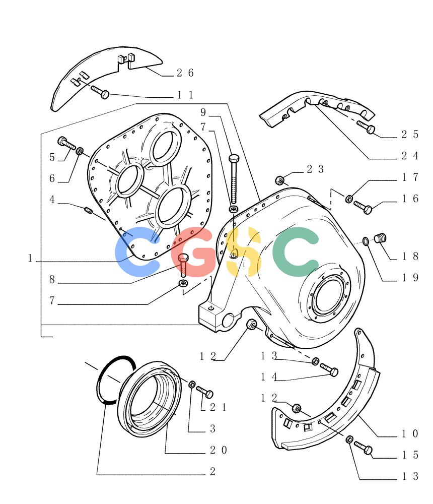 纽荷兰零件查询(DC180PS) - CRAWLER DOZER (11/00-) (1.277[01]) - FINAL DRIVE - CASE New Holland Constructuion