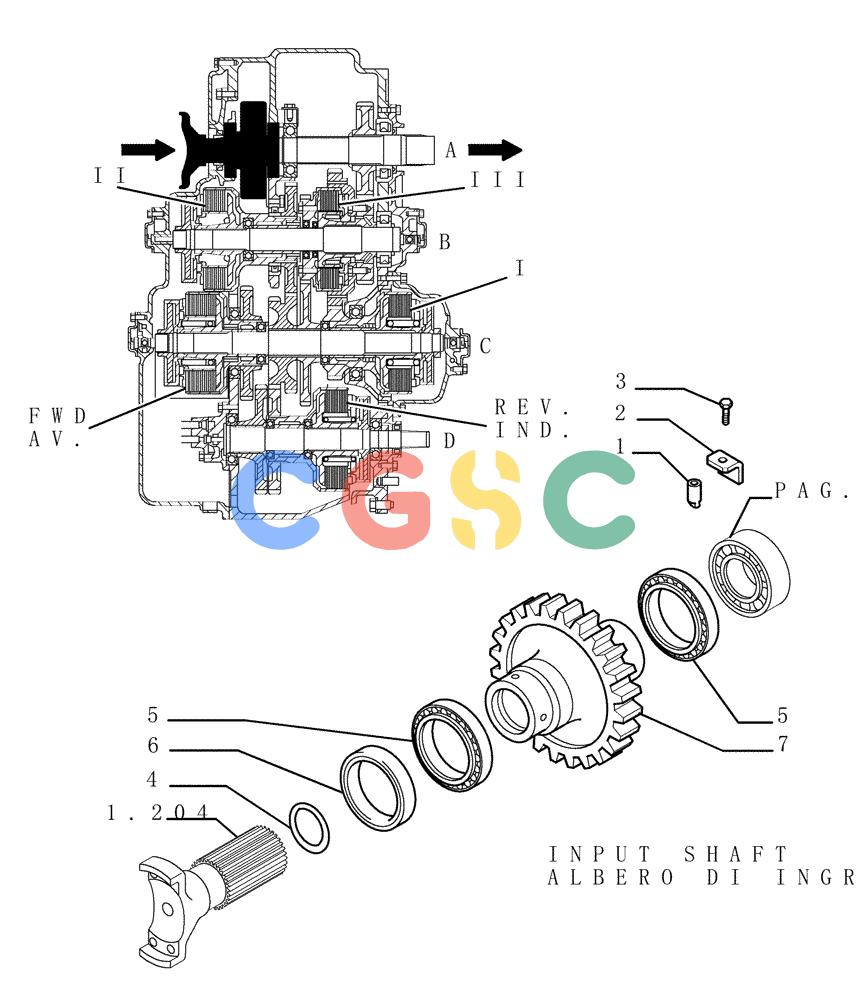 纽荷兰零件查询(DC180PS) - CRAWLER DOZER (11/00-) (1.211[14]) - TRANSMISSION - COMPONENTS New Holland Constructuion
